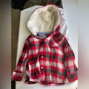 7 for all Mankind Flannel Hoodie, 24 months